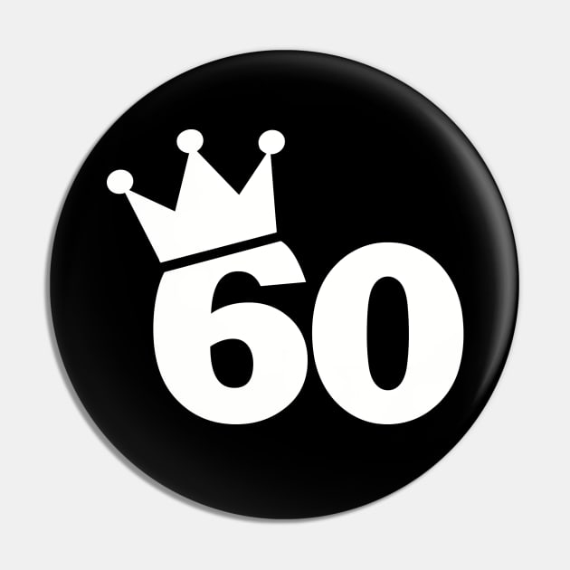 60th birthday crown Pin by Designzz