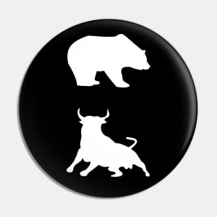 Bear Bull Pin