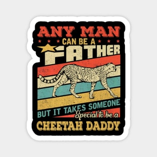 Cheetah Daddy Father Day Magnet