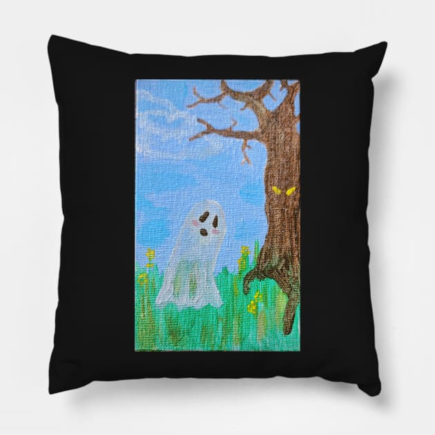 Ghoulish portrait Pillow by Madisonrae15