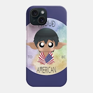 Proud to be American (Sleepy Forest Creatures) Phone Case