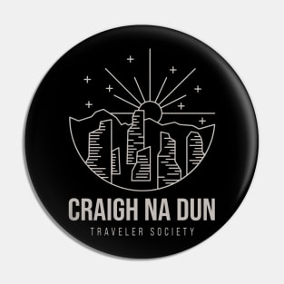Outlander Craigh Na Dun Travelers Society Adult Charcoal Pin