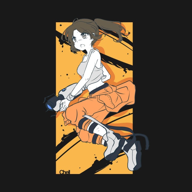 Anime Chell from Portal by Greenhouse