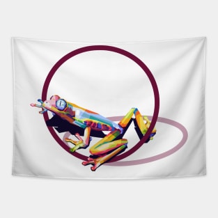 Frog Design pop art Tapestry