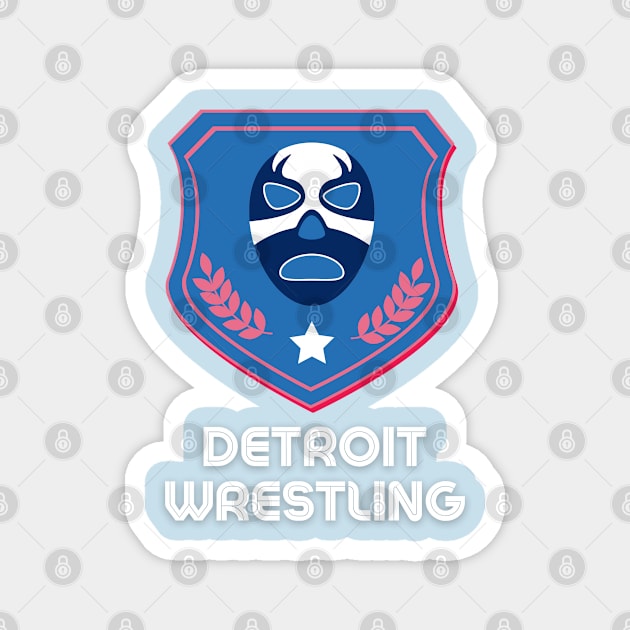 Detroit Wrestling "Shocking Blue" Magnet by DDT Shirts