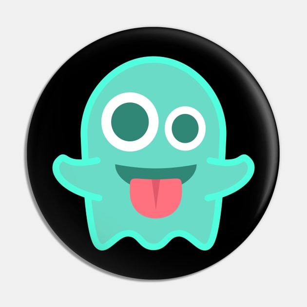 Ghouly Googly Ghost Pin by EclecticWarrior101