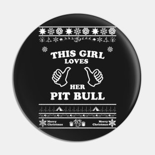 Merry Christmas PIT BULL Pin