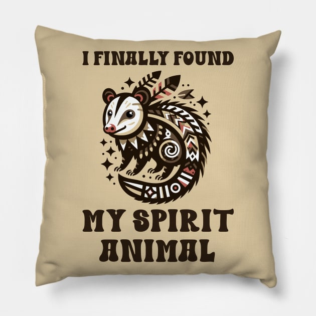 I Finally Found My Spirit Animal. It's a Possum Pillow by TeaTimeTales