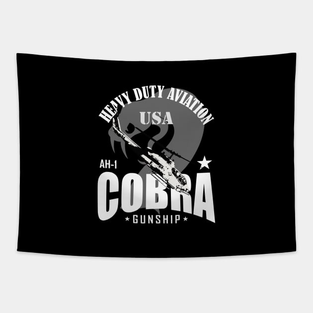 AH-1 Cobra - Helicopter Gunship Tapestry by TCP