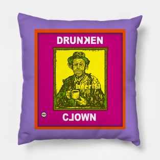 Drunken Clown Pillow