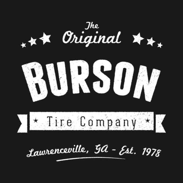 Burson Tire Company - Retro White Logo by Gajake15