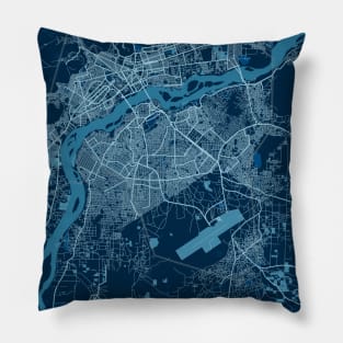 Bamako - Mali Peace City Map Pillow