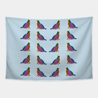 Abstract Calm Cats Pattern Tapestry