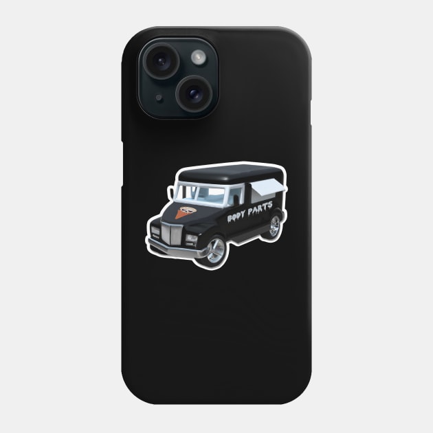 Halloween Hearse Body Parts Phone Case by karutees