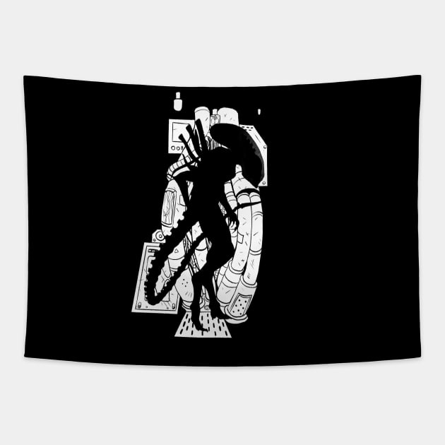 Xenomorph Tapestry by Ben's Design Store