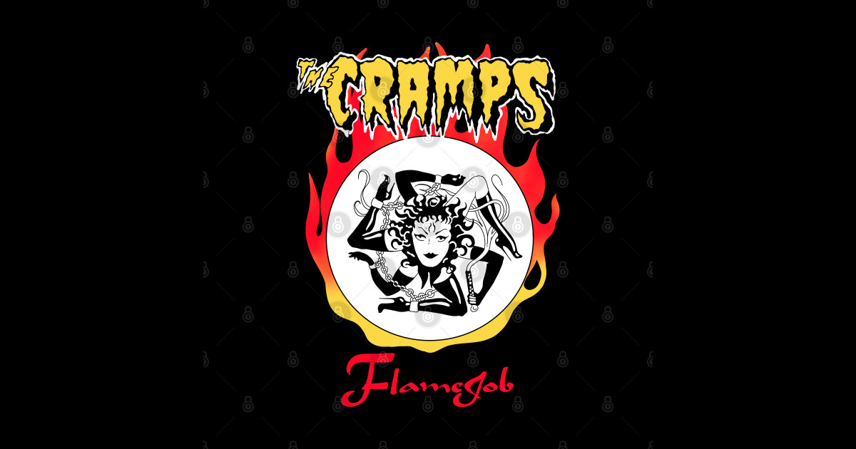 the cramps flame job - The Cramps - Sticker | TeePublic