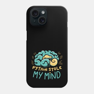 Python stole my mind Phone Case