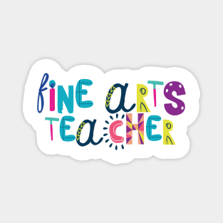 Cute Fine Arts Teacher Gift Idea Back to School Magnet