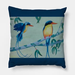 Australian Buff-Breasted  Kingfishers Pillow