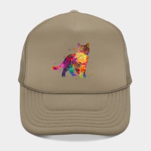 American shorthair in watercolor Hat