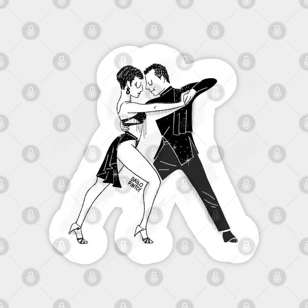 Salsa and Mambo Dancers Magnet by bailopinto