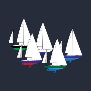 Hinckley Bermuda 40 Yawl Sailboats Racing T-Shirt