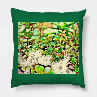 Unique and interesting Jade print Pillow