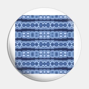 Blue Tones And Hues Shibori Pattern Pin