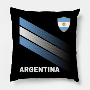 Vintage Argentina Sunflower Flag Argentina Soccer Lover Pillow