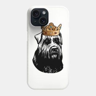 Bouvier des Flandres Dog King Queen Wearing Crown Phone Case