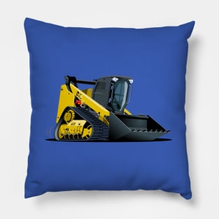 Cartoon skid steer Pillow