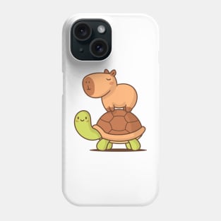 Capybara and Turtle Phone Case