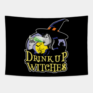 Drink Up Witches Tapestry