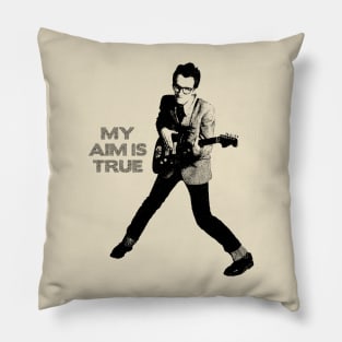 My Aim is True Vintage // Elvis Costello lovers Pillow