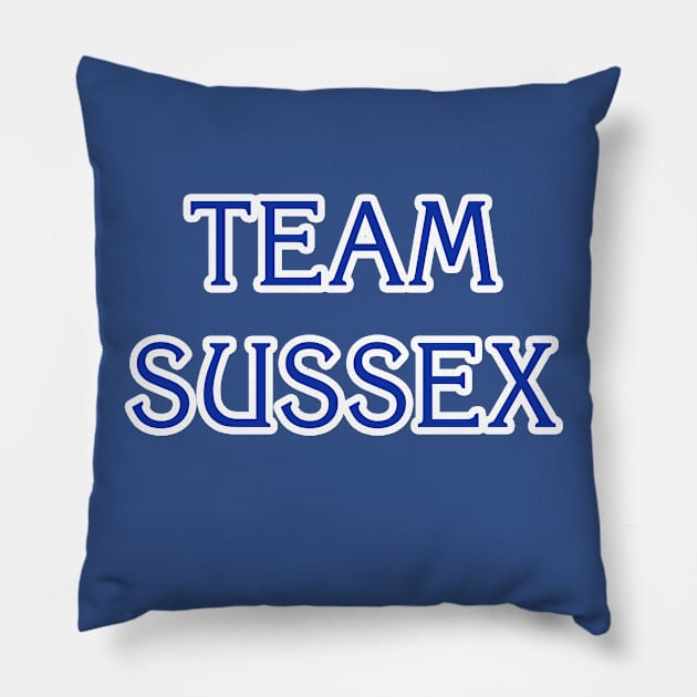 TEAM SUSSEX Pillow by Scarebaby