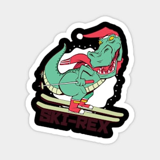 Ski Rex Ski Dino Magnet