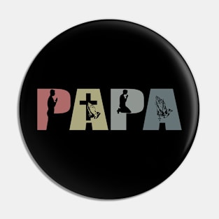 Papa Christian Father's Day Gift Jesus Pin