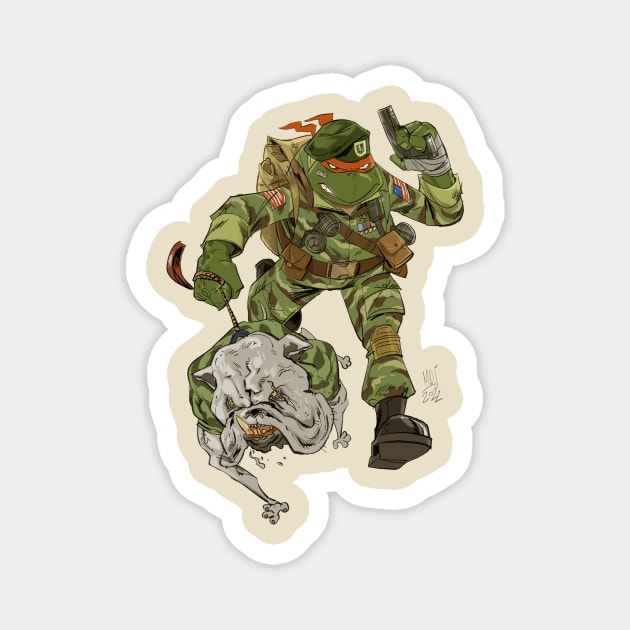 Green Beret Raph Magnet by markodjeska