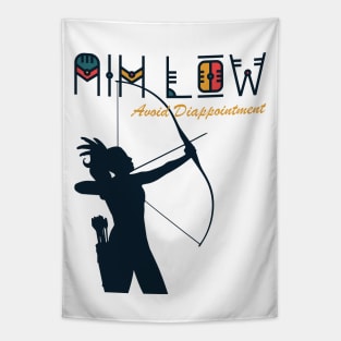 Aim low, avoid disappointment. Tribal bow and arrow archer Tapestry