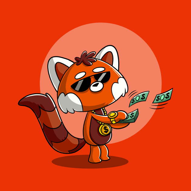 Cute Red Panda Buy yourself something nice Kawaii by Juandamurai