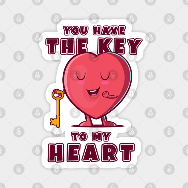 You have the key to my heart Magnet by Messy Nessie