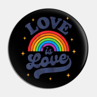 LGBTQ Love Is Love Gay Pride LGBT Ally  Flag Pin