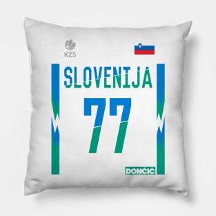 Luka Doncic 2023 Slovenija World Cup Pillow