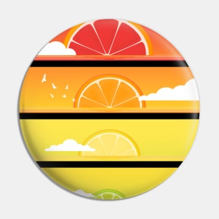 Citrus Sunset Pin