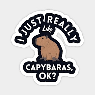 I Just Really Like Capybaras Magnet