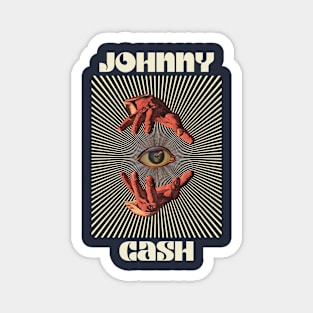 Hand Eyes Johnny Cash Magnet