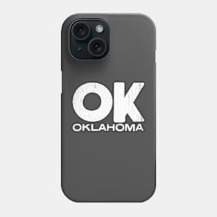 OK Oklahoma Vintage State Typography Phone Case