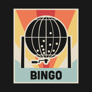 Vintage 70s Bingo Caller Poster T-Shirt