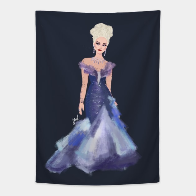 Manila Silver Foxy Tapestry by YaelsColors