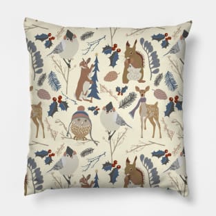 Winter animals Pillow